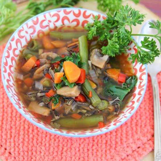 Vegetable and Wild Rice Soup - Recipe photo by cleanfooddirtygirl