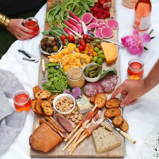 Rosé Wine Charcuterie Party - Recipe photo by platingsandpairings