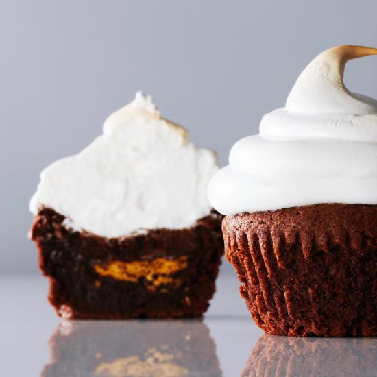 S'mores Cupcakes - Recipe photo by BiteMeMore
