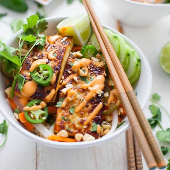 Tofu Bahn Mi Bowl - Recipe photo by karalydonRD