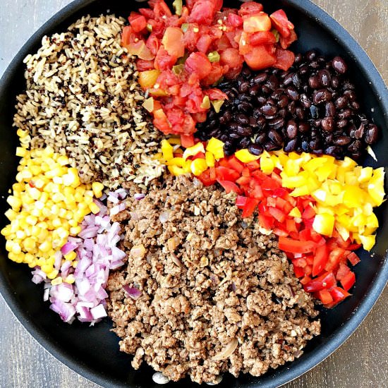 Taco Rice Skillet - Recipe photo by stay_snatched