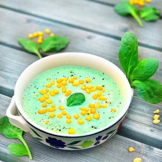 Palak Boondi Raita - Recipe photo by tanusrecipes