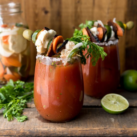 Loaded Chipotle Bloody Mary - Recipe photo by Vegan Yack Attack