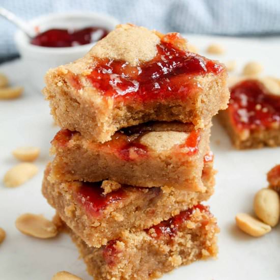 PB & J Bars - Recipe photo by katiebirdbakes