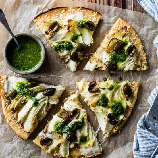 Olive Socca Flatbread - Recipe photo by snixykitchen