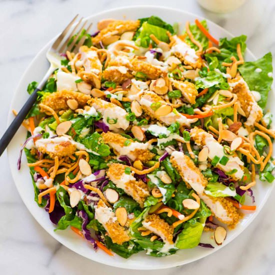 Applebee's Oriental Chicken Salad - Recipe photo by wellplated