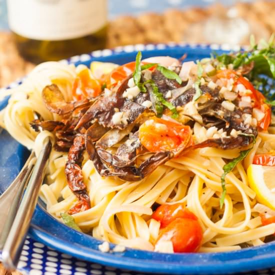 Grilled Soft-Shell Scampi - Recipe photo by tideandthyme