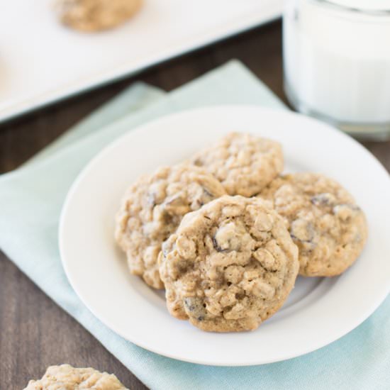 Chewy Oatmeal Raisin Cookies - Recipe photo by Kristine Underwood