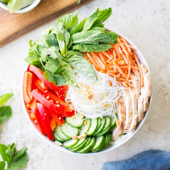 Ginger-Lime Cold Noodle Salad - Recipe photo by ohsheswooned