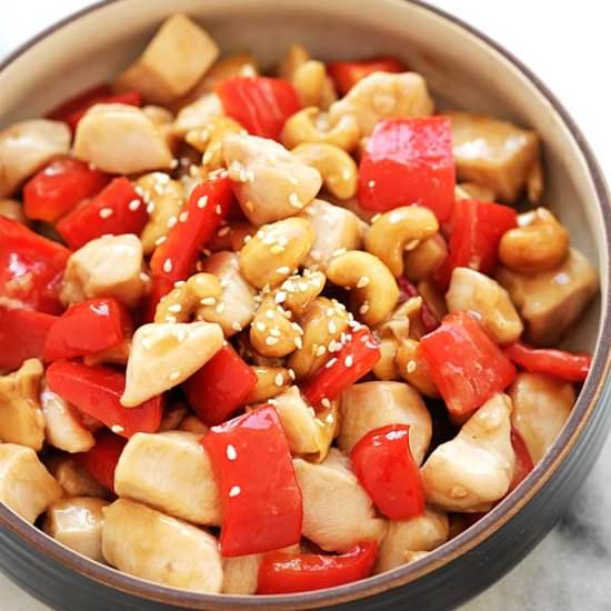 Cashew Chicken - Recipe photo by rasamalaysia