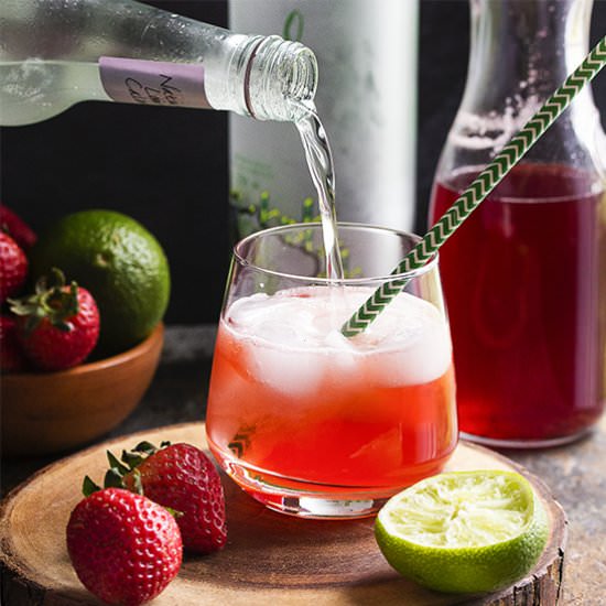 Strawberry Ginger Caipirinha - Recipe photo by justalittlebitofbacon