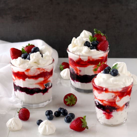 Mixed Berry Fool - Recipe photo by Lemon blossoms