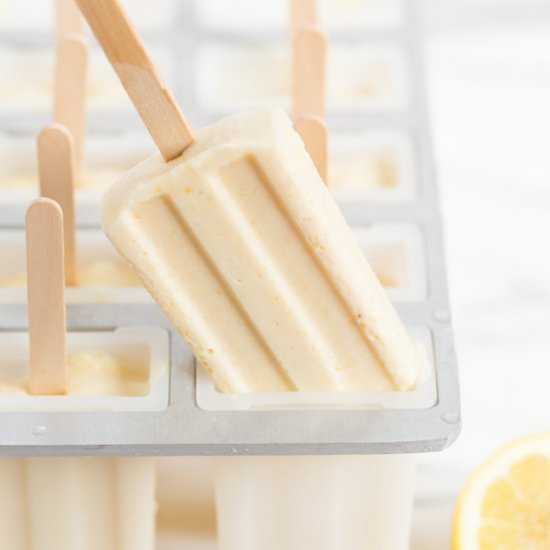 Lemon Cream Popsicles - Recipe photo by heartandstove