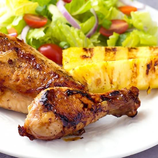 Hawaiian Grilled Chicken & Pineapple - Recipe photo by The Wholesome Dish