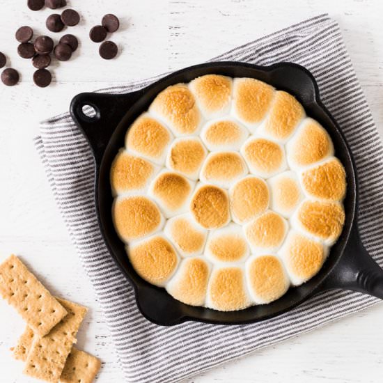 Skillet S'mores Dip - Recipe photo by If You Give A Blonde A Kitchen