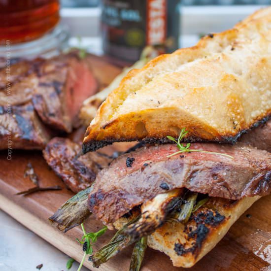 Beer Marinated Steak Sandwich - Recipe photo by Craft Beering