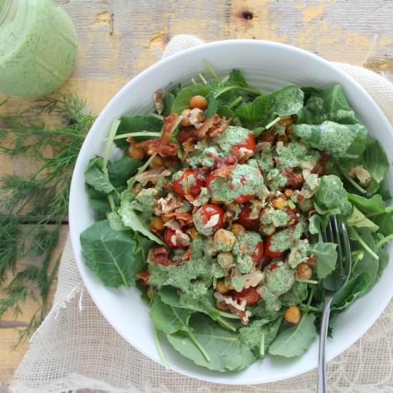 Baby Kale with Charred Tomatoes - Recipe photo by jennyrawn