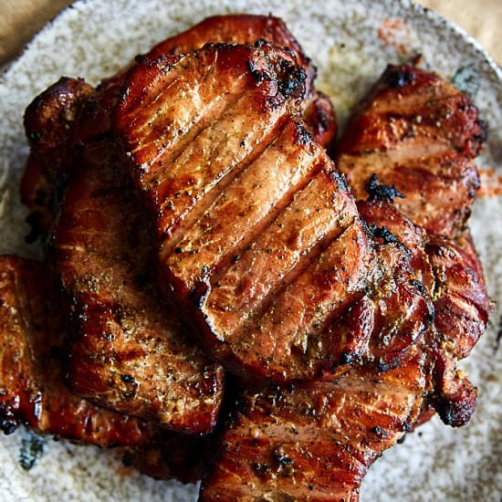 Smoked Pork Chops (Reverse Seared) - Recipe photo by cravingtasty