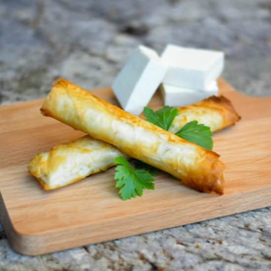 Lebanese Cheese Rolls - Recipe photo by SimplyLebanese