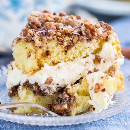 Cinnamon Streusel Coffee Cake - Recipe photo by thegoldlininggirl