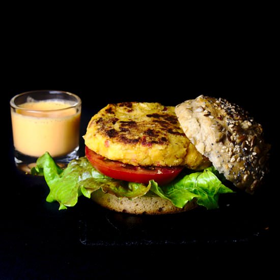 Chickpea Burger - Recipe photo by receitas