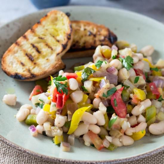 Summer Easy Bean Salad - Recipe photo by Inside the rustic kitchen