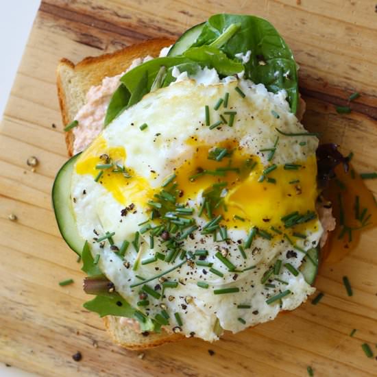 Danish Salmon Open Faced Sandwich - Recipe photo by Fusion Craftiness
