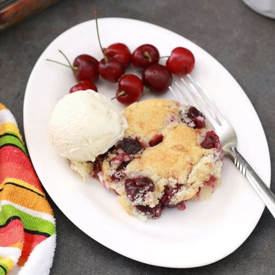 Cherry Cobbler - Recipe photo by cookingcarnival
