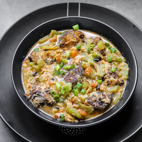 Sarciadong Isda, Ampalaya at Tausi - Recipe photo by rsmacaalay