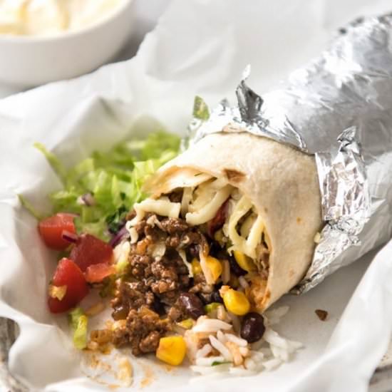 Beef Burritos - Recipe photo by RecipeTin Eats