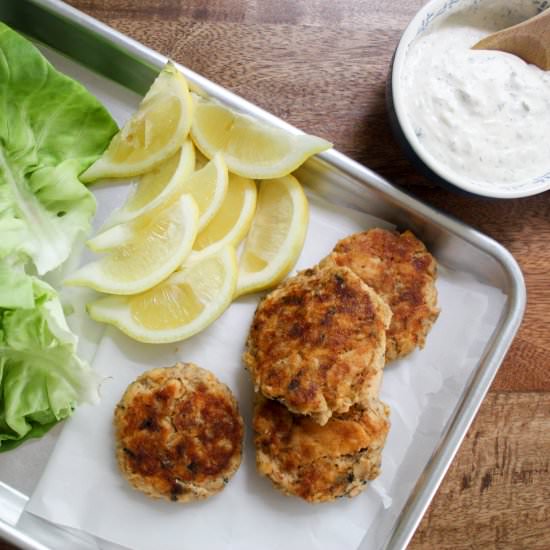 Salmon Cake Lettuce Wraps - Recipe photo by FunnyLoveLindsay