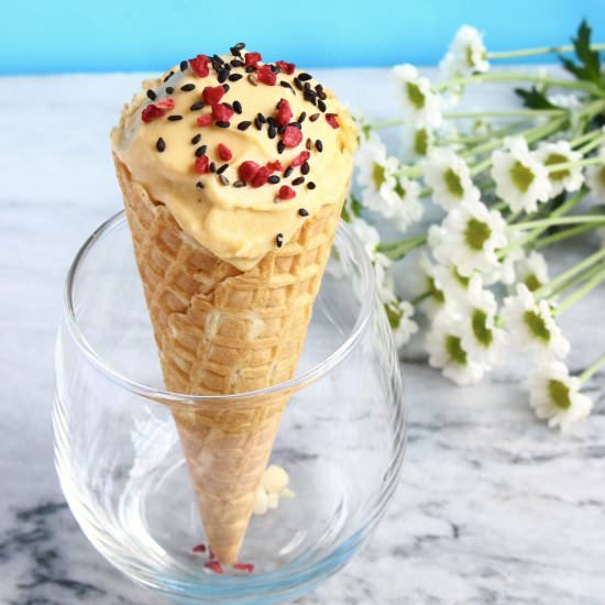 Vegan Sesame Sweet Potato Ice Cream - Recipe photo by rhiansrecipes