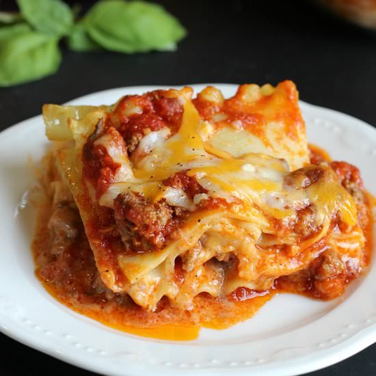 Classic Meat Sauce Lasagna - Recipe photo by Garden in the kitchen