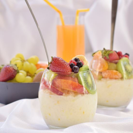 Orange Flavored Rice Pudding - Recipe photo by yehudit37