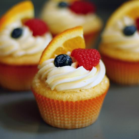 White Sangria Cupcakes - Recipe photo by WhippedTheBlog