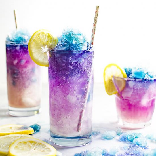 Magical Galaxy Lemonade Slushie - Recipe photo by The Flavor Bender