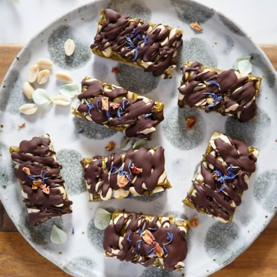 Raw Pistachio Salted Caramel Slice - Recipe photo by AscensionKitchen