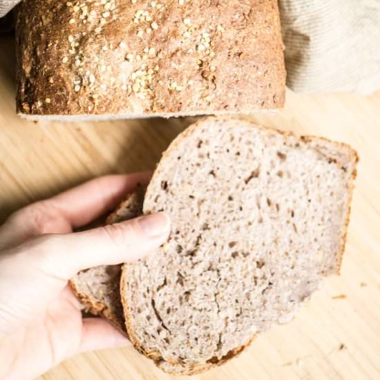 omega 3 sourdough bread - Recipe photo by Smart Nutrition