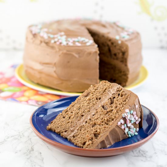 Milk Chocolate Birthday Cake - Recipe photo by JoJoNookAndCranny