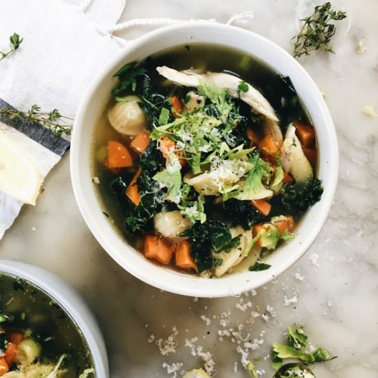 Chicken Orecchiette Soup - Recipe photo by thehealthyhunter