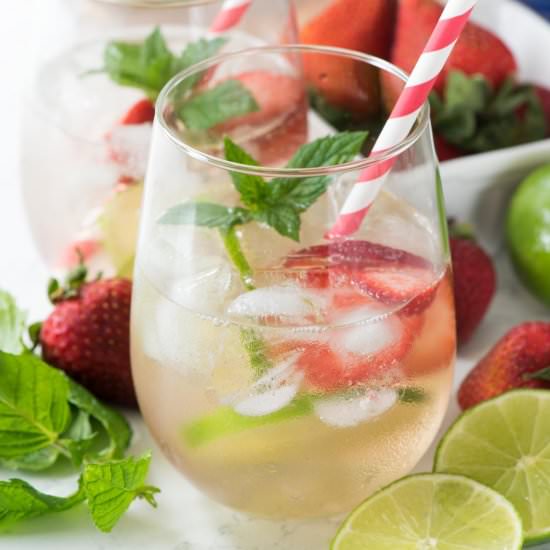 Strawberry Lime Party Punch - Recipe photo by crazyforcrust