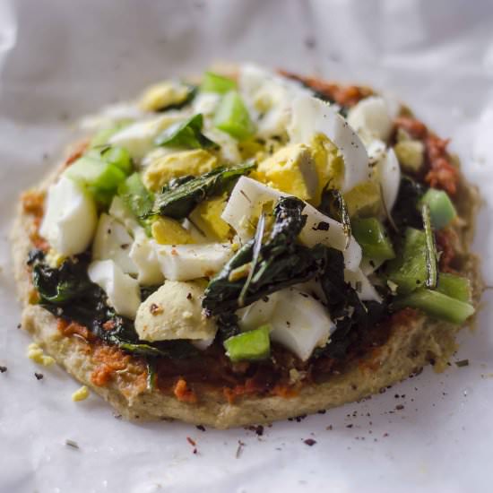 Low Carb Sweet Potato Crust Pizzza - Recipe photo by Shamlyn Fernandes