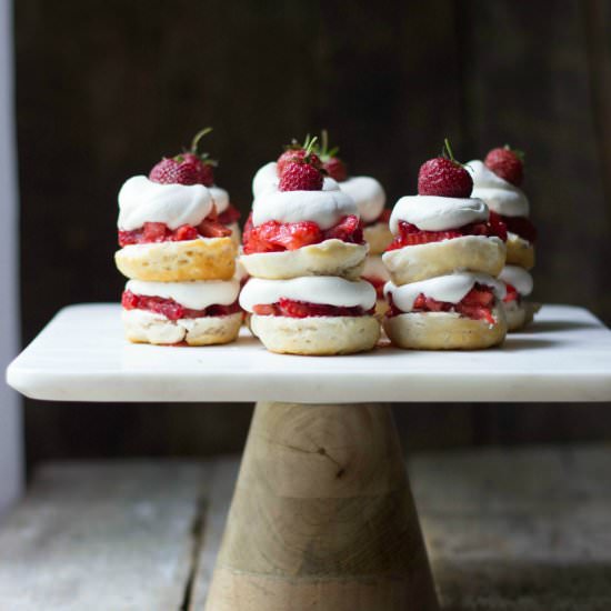Mini Strawberry Shortcake Stacks - Recipe photo by the_gourmet_RD