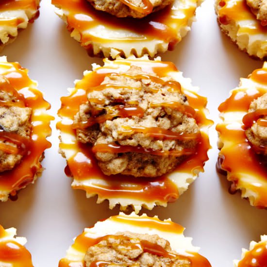 Mini Oatmeal Cookie Cheesecakes - Recipe photo by BiteMeMore