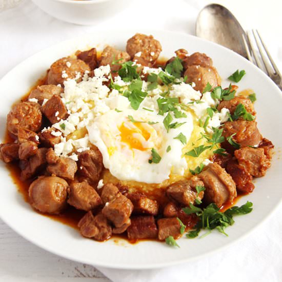 Moldavian Stew with Cheese and Eggs - Recipe photo by adinutza