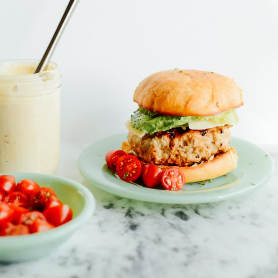 Chicken Caesar Salad Burger - Recipe photo by cookingismytherapy
