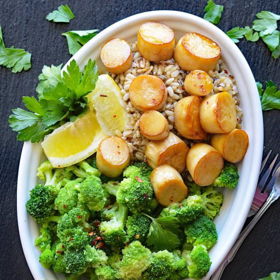 Maple Glazed Mushroom Scallops - Recipe photo by TheVegLife