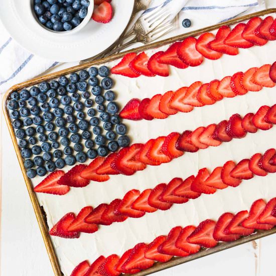 Flag Cake - Recipe photo by wellplated
