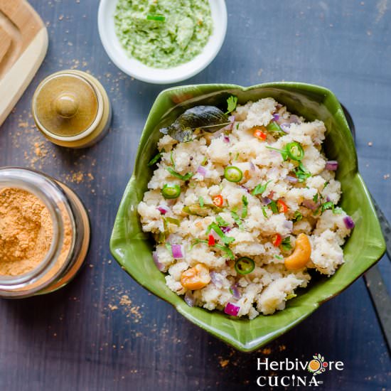 Rava Upma | Semolina Pudding - Recipe photo by Herbivore Cucina