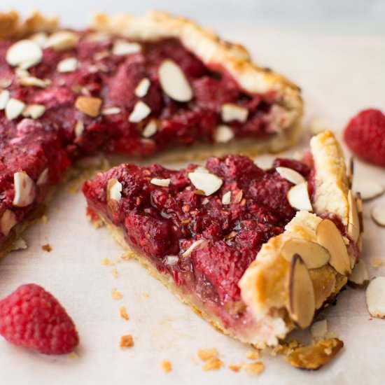 Raspberry Almond Galette - Recipe photo by kristinkitchen